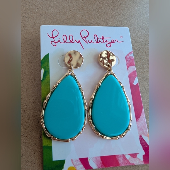 Lilly Pulitzer Teardrop Earrings NWT - Picture 4 of 8